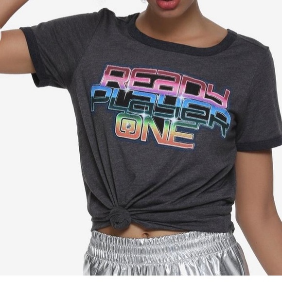 BNWOT super soft “Ready Player One” Scoreboard ringer tee - Junior’s size M - Picture 4 of 9